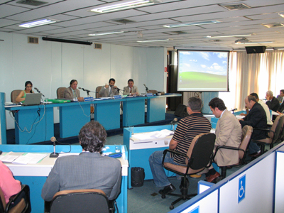 Vereadores durante debate sobre a represa Salto Grande